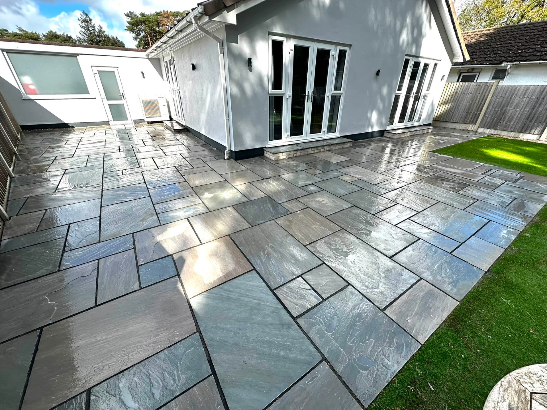Sandstone patio restoration