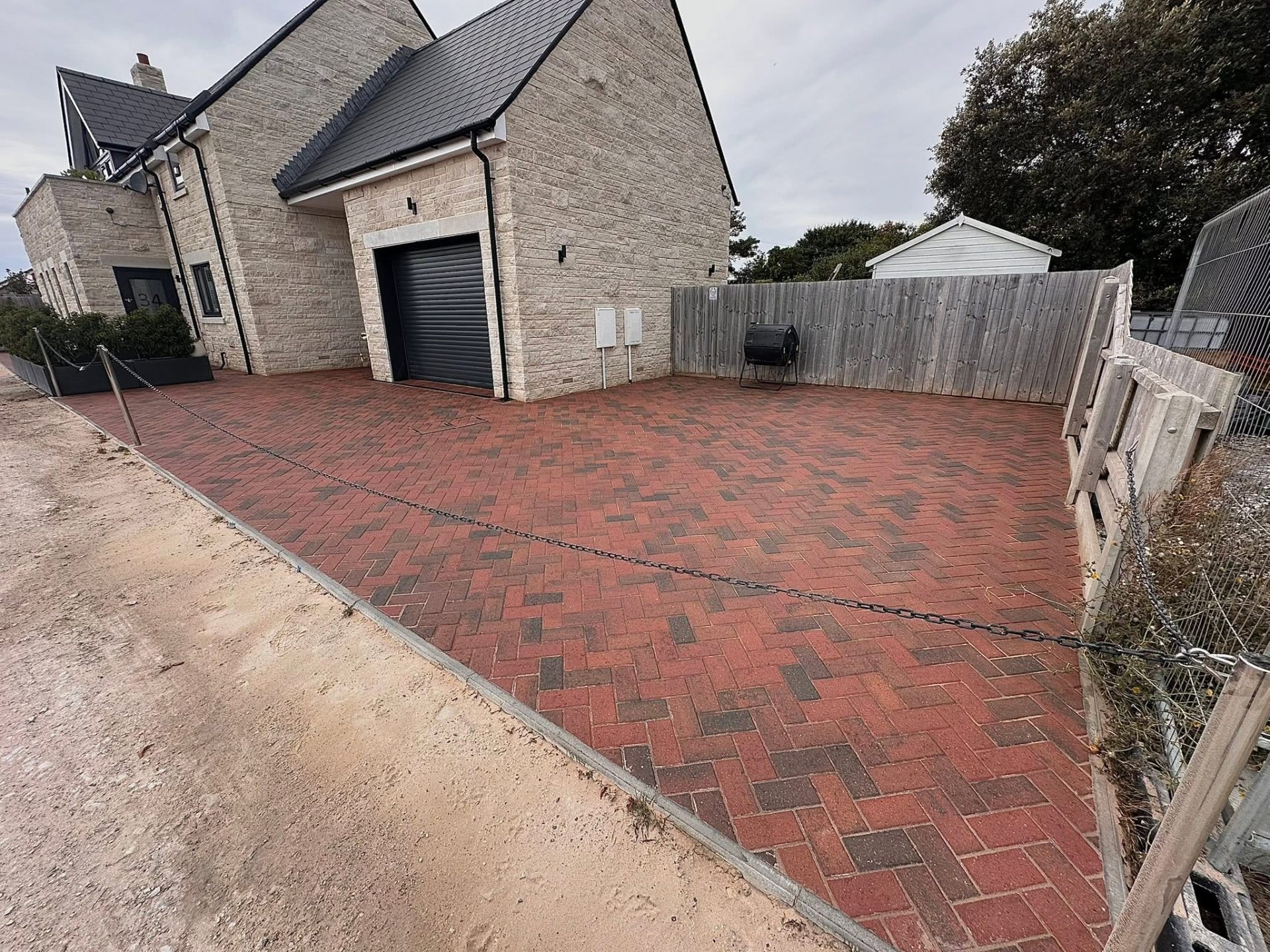 After, Brindle block paving restoration, Driveway Cleaning, Dorset – Dorset Exterior Cleaning